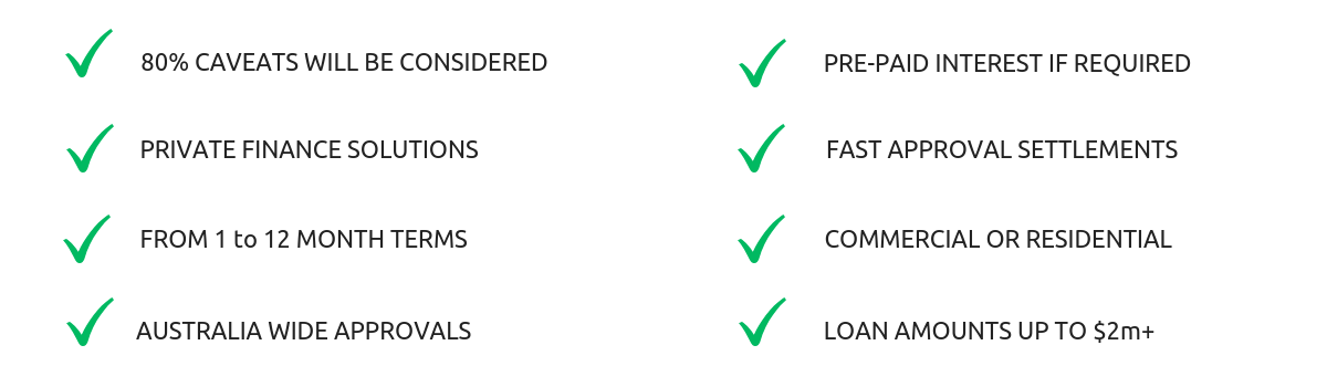 caveat loan approvals