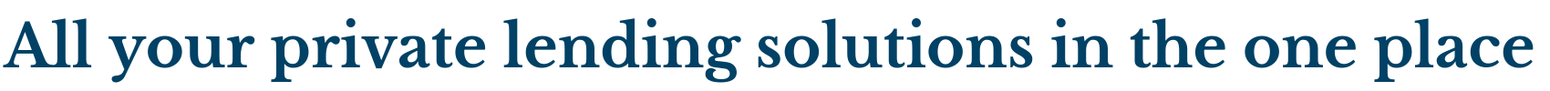 private funding lenders in australia